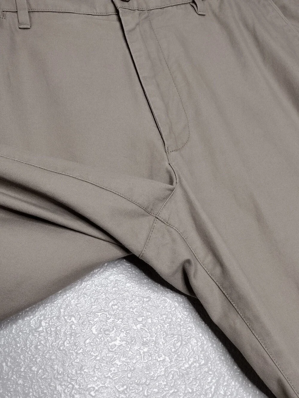 Bonobos Khaki Neutral Straight-Leg Slim Flat Front Chinos Sz 34/36